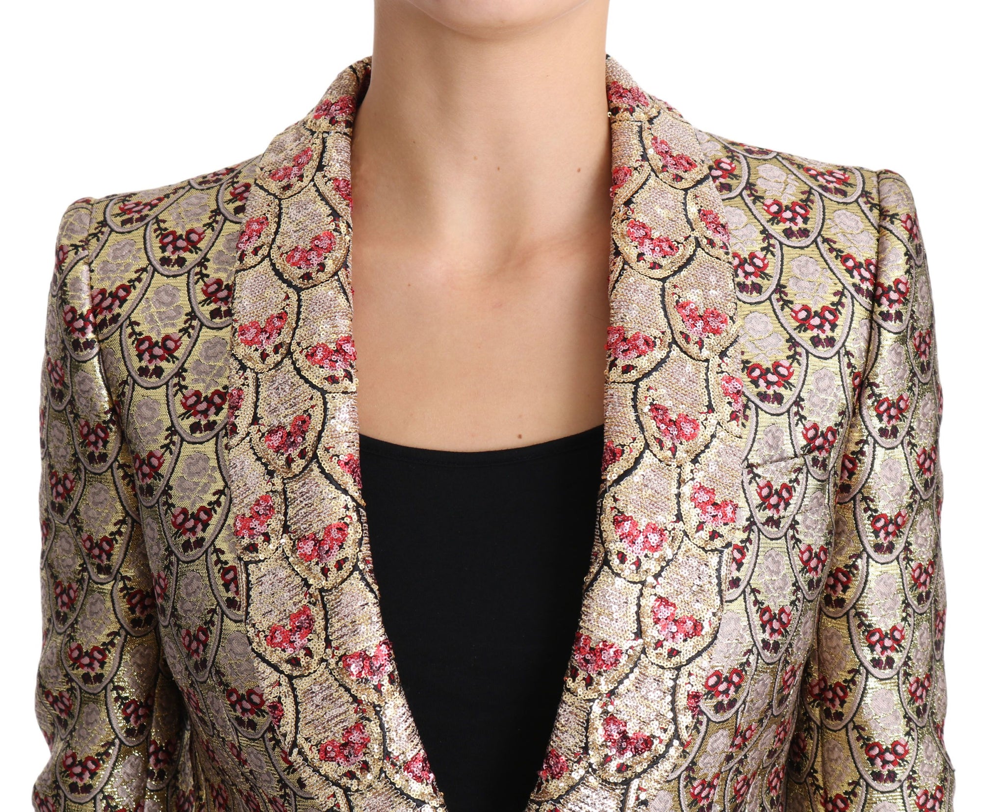 Dolce & Gabbana Sequined Cropped Blazer