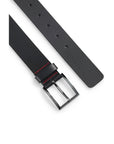 Hugo Minimalist Leather Belt With Square Buckle