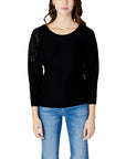Guess Quarter Sleeve Embellished Sweater - black