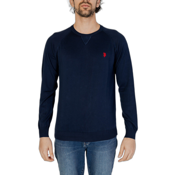 U.s. Polo Assn. Logo Pure Cotton Sweater - Navy Blue