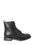 Cult Logo Leather Tactical Lace Up Ankle Boots