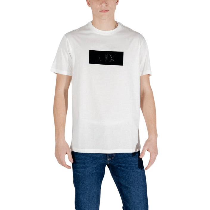 Armani Exchange Logo 100% Cotton Crewneck T-Shirt