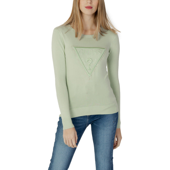 Guess Logo Long Sleeve Knit Top