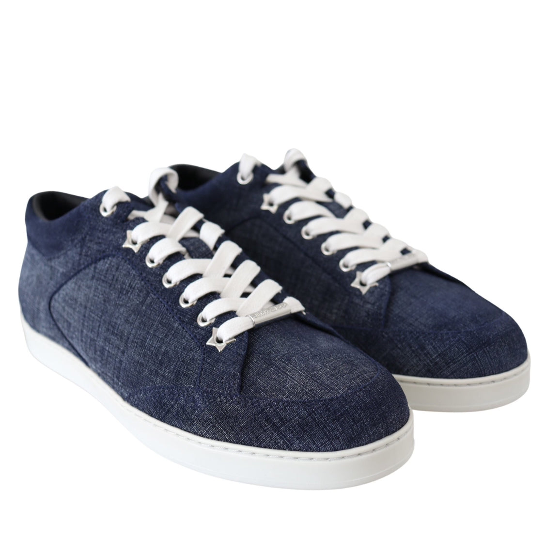 Jimmy Choo Miami Denim Low Top Sneakers