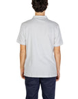 Calvin Klein Jeans Logo 100% Cotton Polo Shirt White