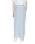 Vero Moda Linen Wrap Maxi Skirt Striped