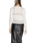 Morgan De Toi White Lace Sheer Shirt