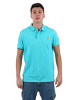 U.S. Polo Assn. Logo Pure Cotton Polo Shirt - Light Blue