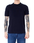 Armani Exchange Minimalist Pure Cotton T-Shirt - Navy Blue