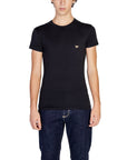 Emporio Armani Logo Cotton-Rich Fitted Crewneck T-Shirt - Multiple Colors