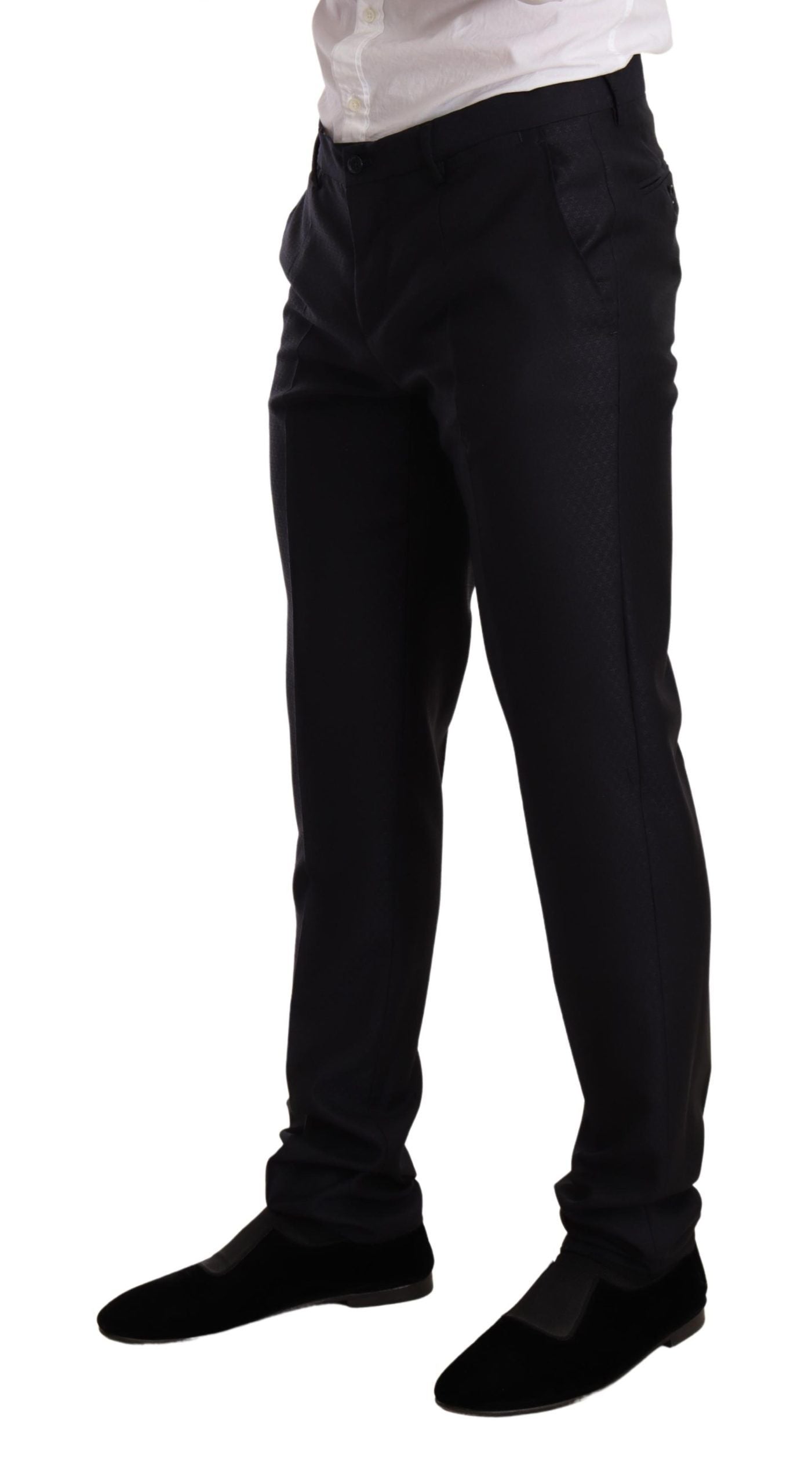 Dolce &amp; Gabbana Martini Jacquard Blazer &amp; Pants 2-Piece Suit - Deepest Blue