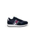 Tommy Hilfiger Jeans Logo Suede Leather Low Top Lace-Up Sneakers - dark blue base
