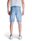 Antony Morato Logo Light Wash Denim Shorts