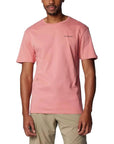 Columbia Logo 100% Cotton T-Shirt - pink
