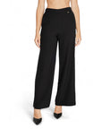 Rinascimento High Waist Black Wide Leg Suit Pants