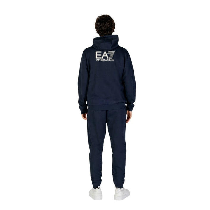 EA7 By Emporio Armani Logo Athleisure Cotton-Rich Performance Tracksuit Set