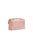 Pinko Logo Leather Quilted Handbag