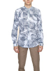 Antony Morato Linen-Cotton Band Collar Shirt - Multiple Colors