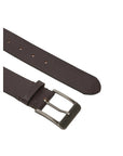 Calvin Klein Minimalist Genuine Leather Square Buckle Brown Belt