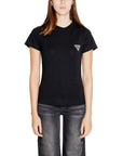 Guess Active Logo Athleisure Cotton Fitted T-Shirt - 2 Shades