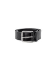 Calvin Klein Logo Monogram Genuine Leather Square Buckle Belt