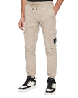 Calvin Klein Jeans Logo Cotton-Blend Athleisure Cargo Joggers - Multiple Colors