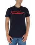 Plein Sport Logo Cotton-Rich Athleisure T-Shirt - deepest blue