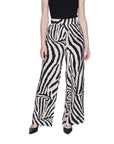 Jacqueline De Yong High Rise Zebra Print Wide Leg Pants