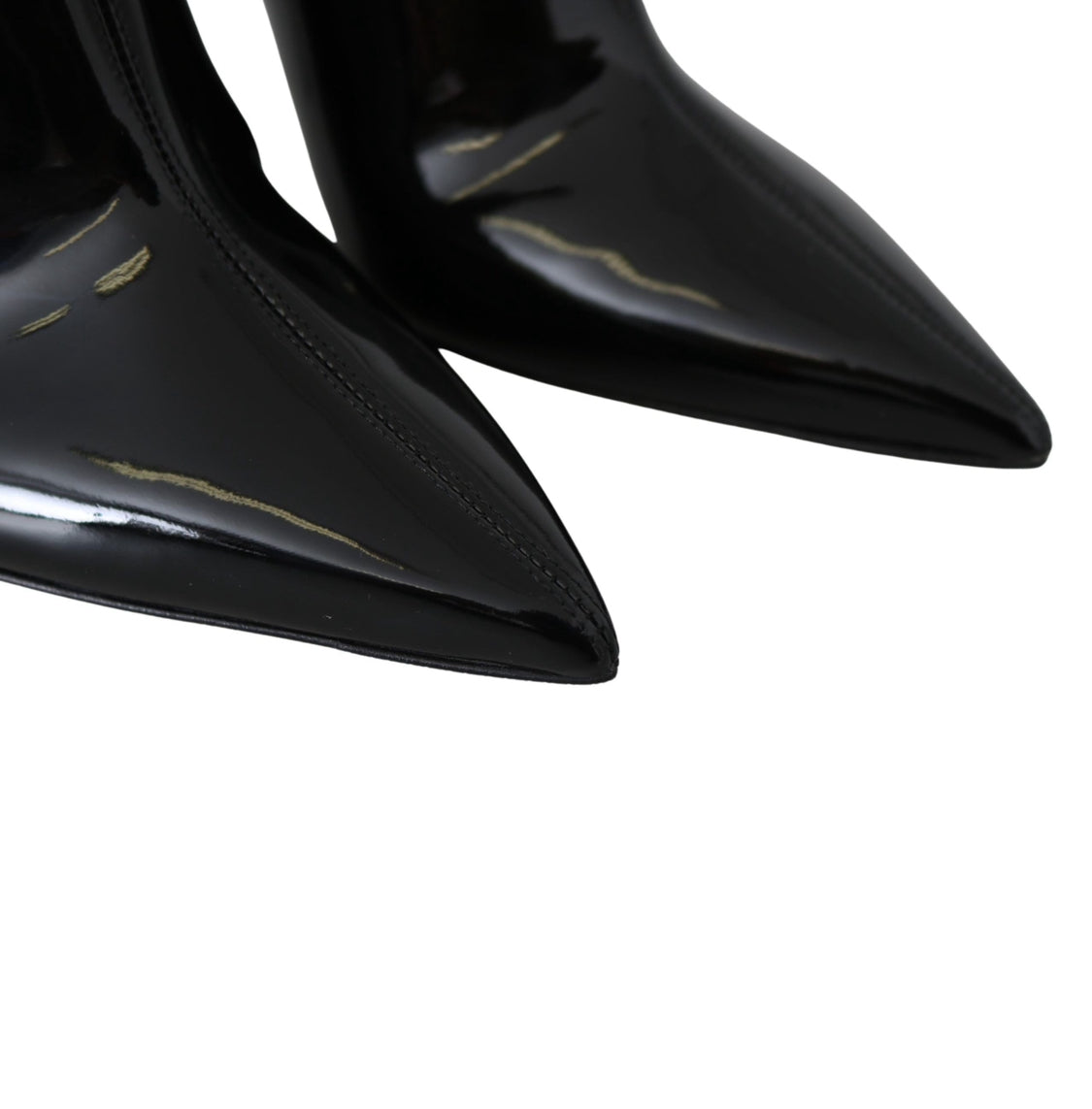 Jimmy Choo Blaize 100 Black Patent Leather Heeled Boots