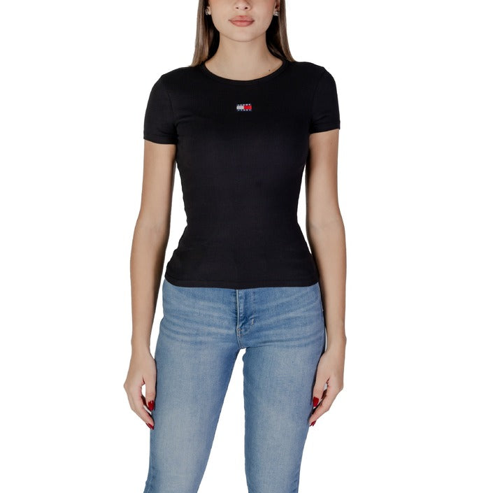 Tommy Hilfiger Jeans Logo Fitted Cotton T-Shirt