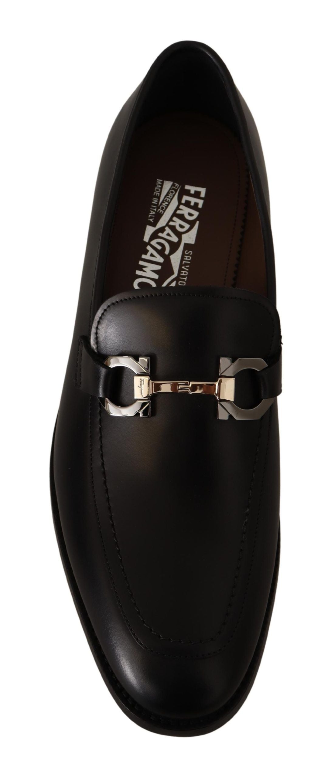 Salvatore Ferragamo Lewis Leather Loafers - Black