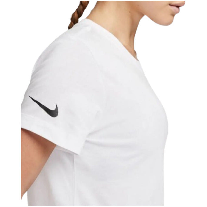 Nike Logo 100% Cotton Athleisure T-Shirt - white