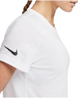 Nike Logo 100% Cotton Athleisure T-Shirt - white