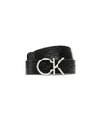 Calvin Klein Logo Monogrammed Leather Belt