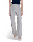 Vila Clothes Light Grey Wide Leg Pants