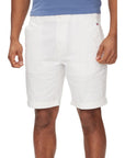 Tommy Hilfiger Jeans Logo Organic Cotton Chino Shorts - white
