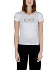 EA7 By Emporio Armani Logo Cotton-Blend Athleisure T-Shirt