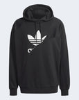 Adidas Logo Pure Cotton Athleisure Hooded Pullover