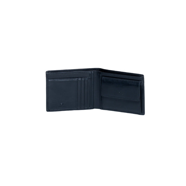 Guess Logo Genuine Leather Black Wallet