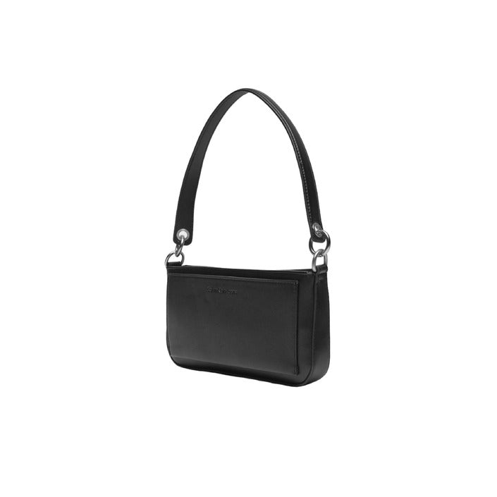 Calvin Klein Jeans Black Vegan Leather Handbag