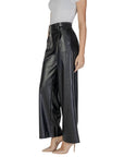 Only Leather-Look High Waist Wide Leg Fit Pants