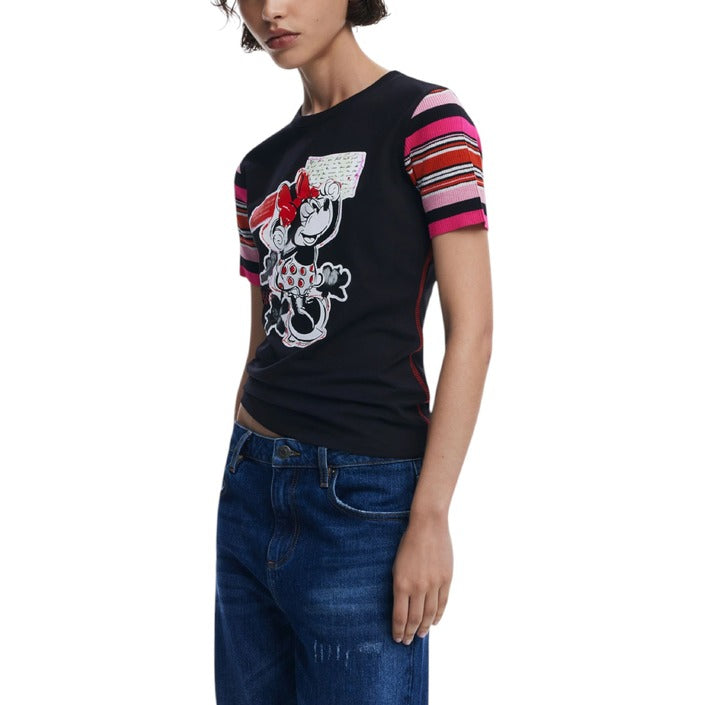 Desigual x Mickey Mouse Short Sleeve Cotton Top