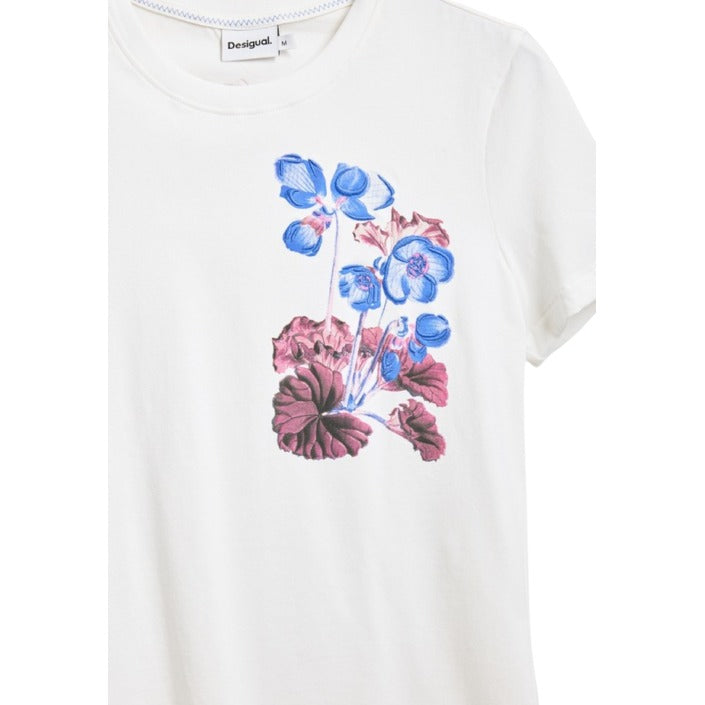 Desigual Floral Cotton Stretch Top