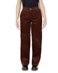 Only High Waist Regular Fit Brown Pants 100% Cotton