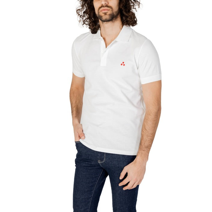 Peuterey Logo Pure Cotton Polo Shirt - white