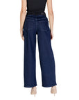 Ichi Logo High Waist Wide Leg Denim Jeans