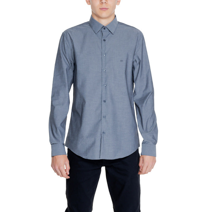 Calvin Klein Logo Cotton Collar Shirt