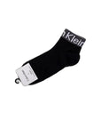 Calvin Klein Logo Cotton-Blend Midi Quarter Socks - 2 Pack