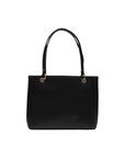 Guess Logo Black Vegan Leather Tote Bag