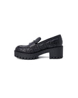 Guess Leather Heeled Slip On Minimalist Loafers